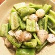 キュウリの中華風炒め(今回はホタテ)
