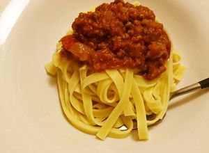 肉じゃが煮汁DEミートフィットチーネ-レシピのメイン写真