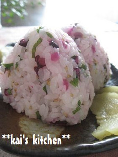 爽やか☆しば漬けと大葉のおにぎり-レシピのメイン写真