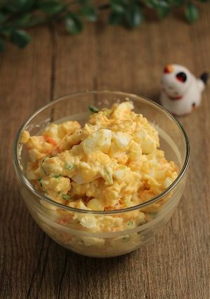 簡単！ポテトエッグ豆苗サラダ-レシピのメイン写真