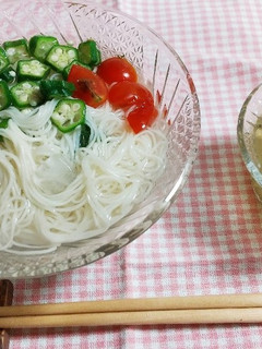 ♪お茶漬けの素であっさりそうめんダレ♪-レシピのメイン写真