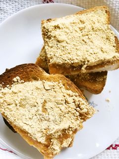 あべかわ餅風●きなこ&練乳バタートースト-レシピのメイン写真