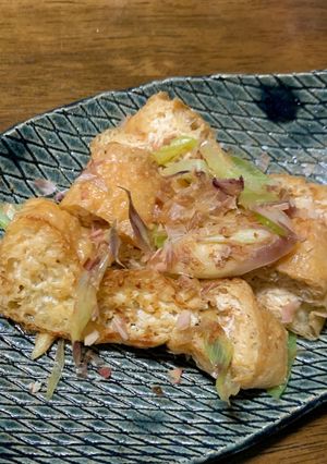 作り置き、お弁当にも！栃尾揚げの薬味焼き-レシピのメイン写真