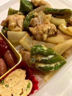 鶏肉とピーマンのマヨカレー炒め-レシピのメイン写真
