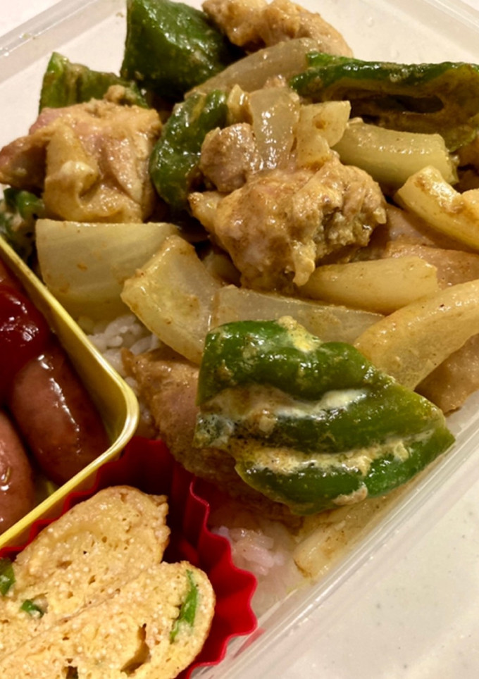 鶏肉とピーマンのマヨカレー炒め-レシピのメイン写真