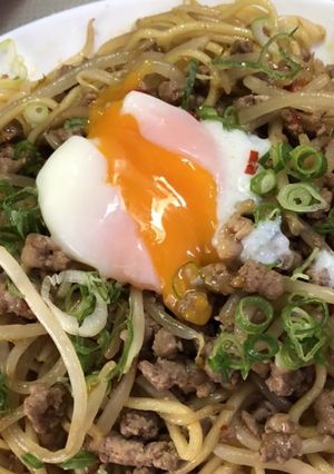 台湾拉麺の素でもやしとひき肉の焼きそば-レシピのメイン写真