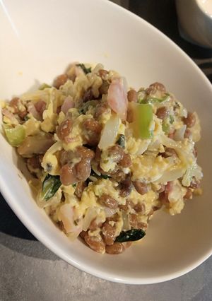 朝食に☆簡単に三大栄養素！炒め納豆-レシピのメイン写真