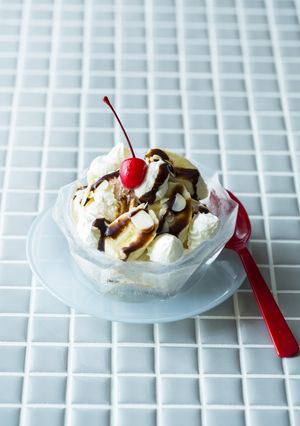 【氷のうつわ】チョコレートバナナパフェ-レシピのメイン写真