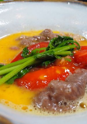 パクチーとトマトのスパイスすき焼き-レシピのメイン写真