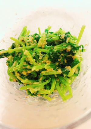 豆苗の胡麻マヨ和え-レシピのメイン写真