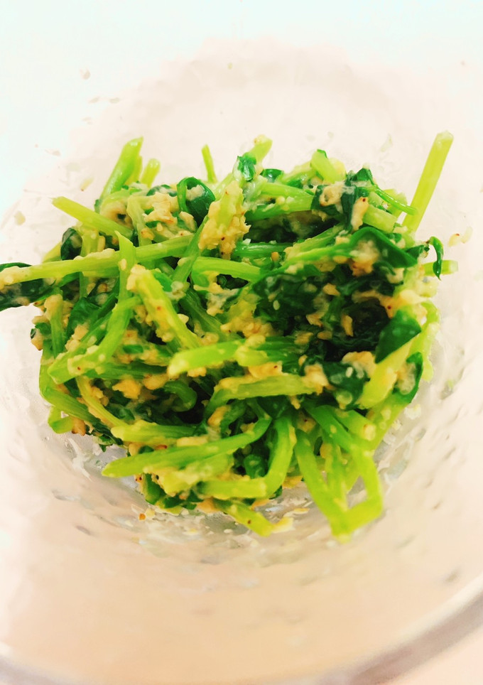 豆苗の胡麻マヨ和え-レシピのメイン写真