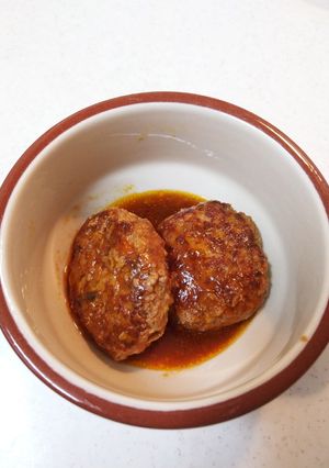 さっぱり煮の残り汁で煮込みハンバーグ！-レシピのメイン写真