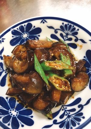 なすとオクラの味噌炒め-レシピのメイン写真