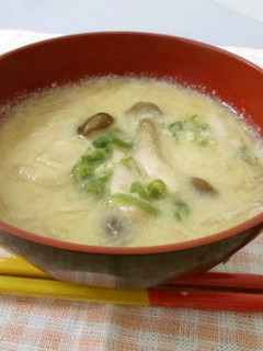 豆乳味噌汁-レシピのメイン写真