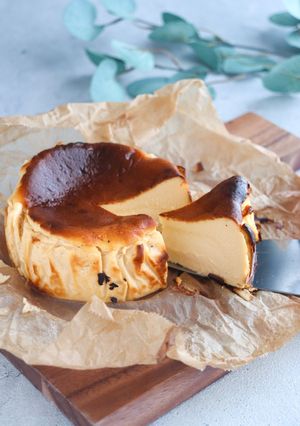 とろ～り★こめココでバスク風チーズケーキ-レシピのメイン写真