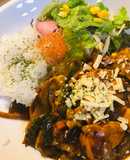 レトルトカレーで●ゴーヤーチー玉カレー