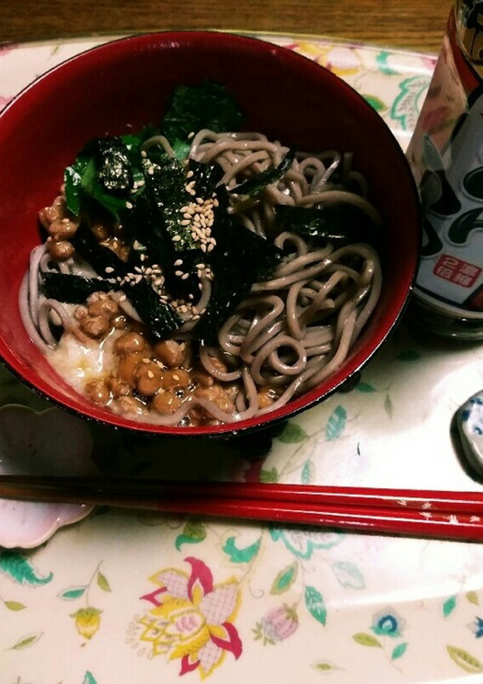 とろろ芋&納豆&日本蕎麦☺(^q^)⛄☕-レシピのメイン写真