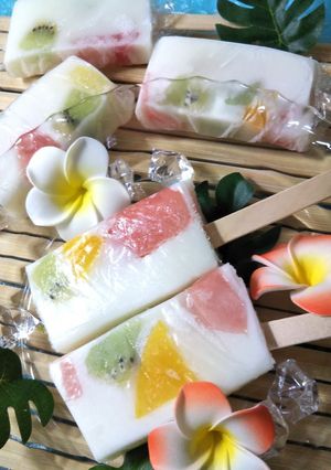 カラフル【白くまアイスバー】-レシピのメイン写真