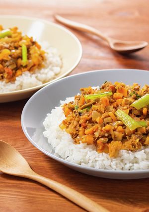 缶詰で簡単に！さばとごぼうのドライカレー-レシピのメイン写真