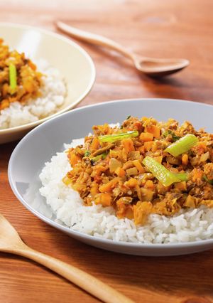 缶詰で簡単に！さばとごぼうのドライカレー-レシピのメイン写真