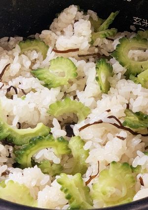 簡単！ゴーヤと塩昆布のごはん-レシピのメイン写真