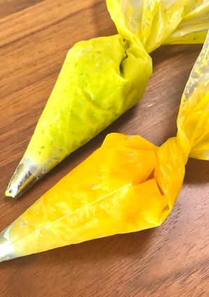 優しいミルク風味☆2色のかぼちゃクリーム-レシピのメイン写真
