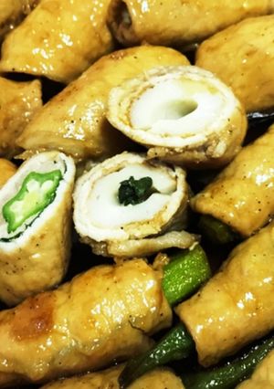 大葉のオクラ＆ちくわチーズ肉巻き♡♡-レシピのメイン写真