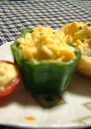火を使わない♪野菜カップの卵サラダ-レシピのメイン写真