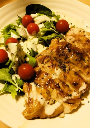 鶏むね肉の丸ごとステーキ●照り焼き風味-レシピのメイン写真