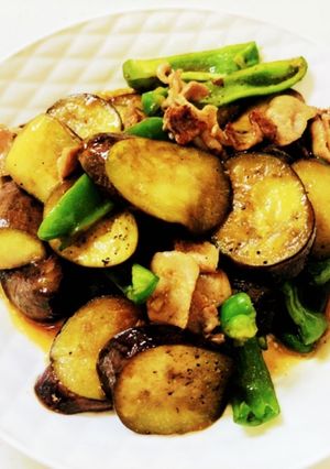 ☆茄子と豚バラピーマン炒め☆-レシピのメイン写真