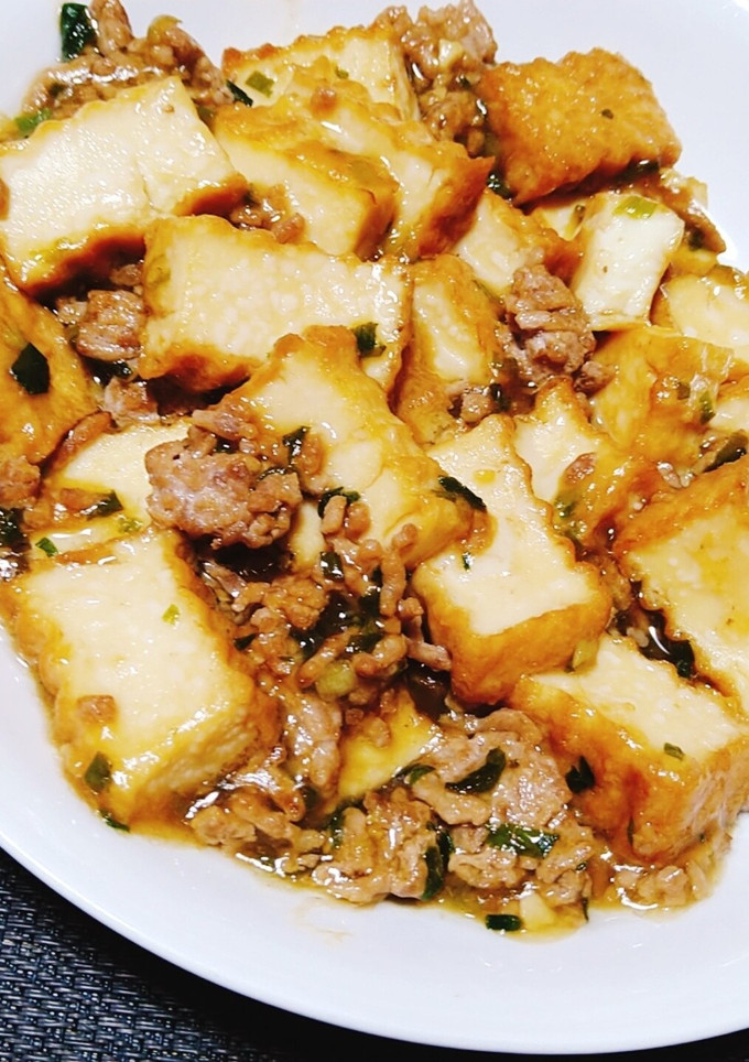 簡単☆厚揚げ豆腐と豚ひき肉炒め♪和風中華-レシピのメイン写真