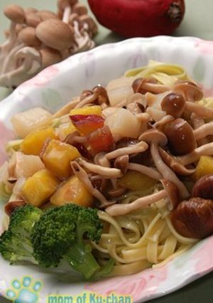 秋野菜の四重奏パスタ-レシピのメイン写真