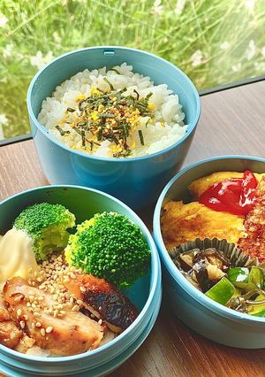 タロの弁当①（自家製漬け物と塩麹どり）-レシピのメイン写真