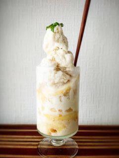 ココナッツミルク豆乳桃フラッペ低糖質-レシピのメイン写真