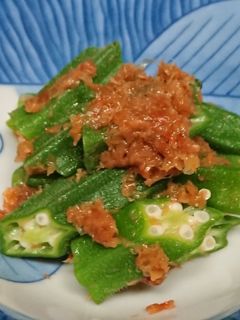 オクラ梅鰹和え-レシピのメイン写真