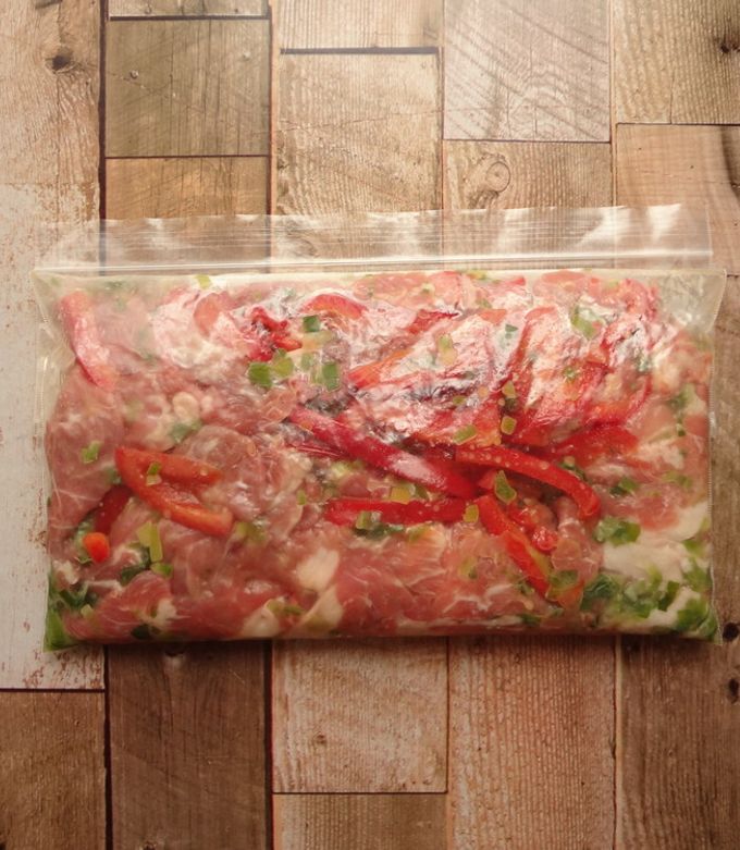 冷凍下味★豚肉のネギ塩だれ漬け-レシピのメイン写真