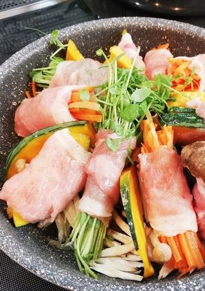 野菜くるくる♪彩り蒸し豚~♡-レシピのメイン写真