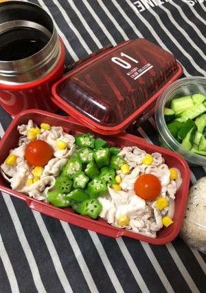 男子中学生弁当★ うどん弁当-レシピのメイン写真