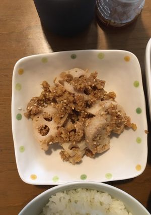食感美味しい！れんこんのくるみ味噌和え-レシピのメイン写真