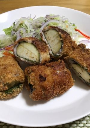 ナスの豚バラ巻き揚げ-レシピのメイン写真
