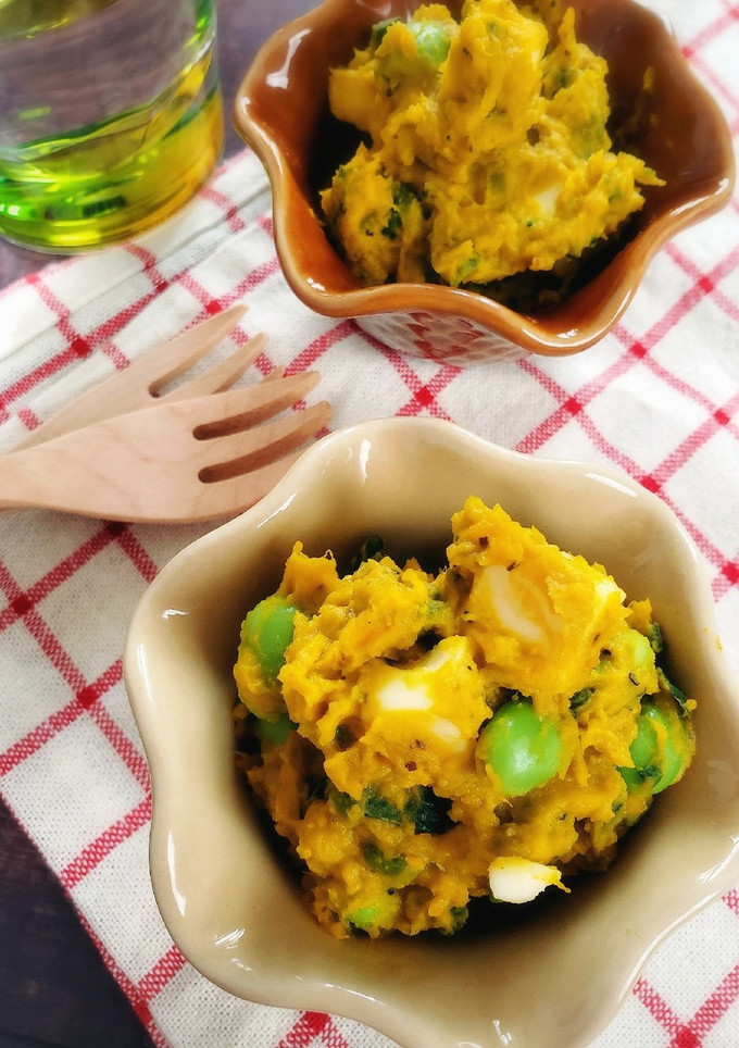 簡単！枝豆とチーズのつまみかぼちゃサラダ-レシピのメイン写真