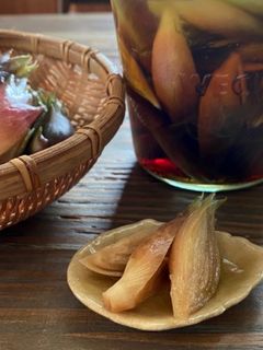茗荷の麺つゆ漬け-レシピのメイン写真