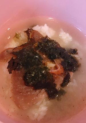 カツオのごま卵醤油漬けの、だし茶漬け-レシピのメイン写真
