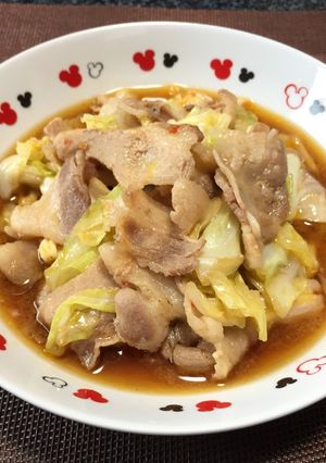 キャベツと豚バラ炒め!(^^)!-レシピのメイン写真