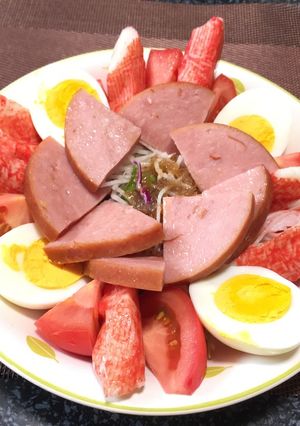 カニカマ&トマタマサラダ!(^^)!-レシピのメイン写真
