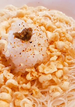 おろし天かすの冷やし柚子胡椒そうめん-レシピのメイン写真