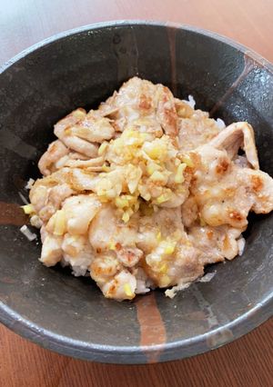 簡単めちゃうま☆ネギ塩豚バラ丼-レシピのメイン写真