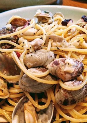タコとアサリのパスタ（ボンゴレビアンコ）-レシピのメイン写真