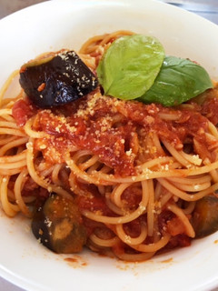 トマト缶で◎なすツナのトマトソースパスタ-レシピのメイン写真