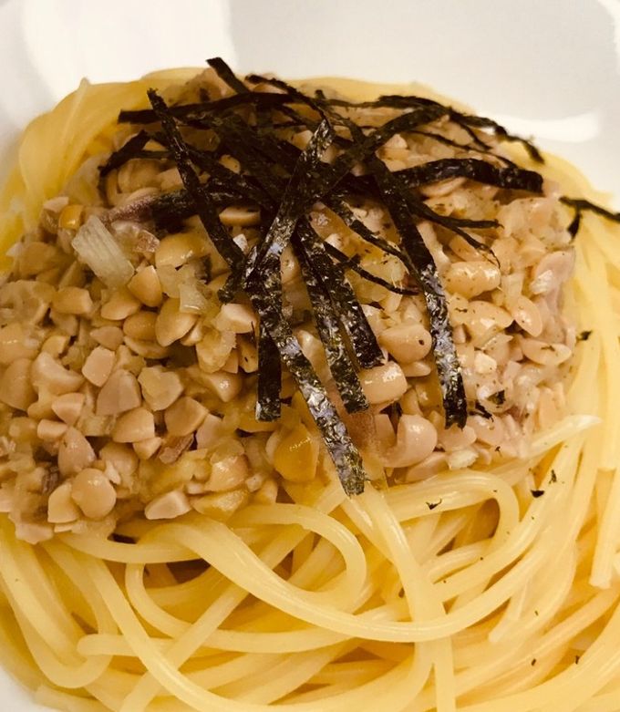 超簡単!ひきわり納豆パスタ-レシピのメイン写真